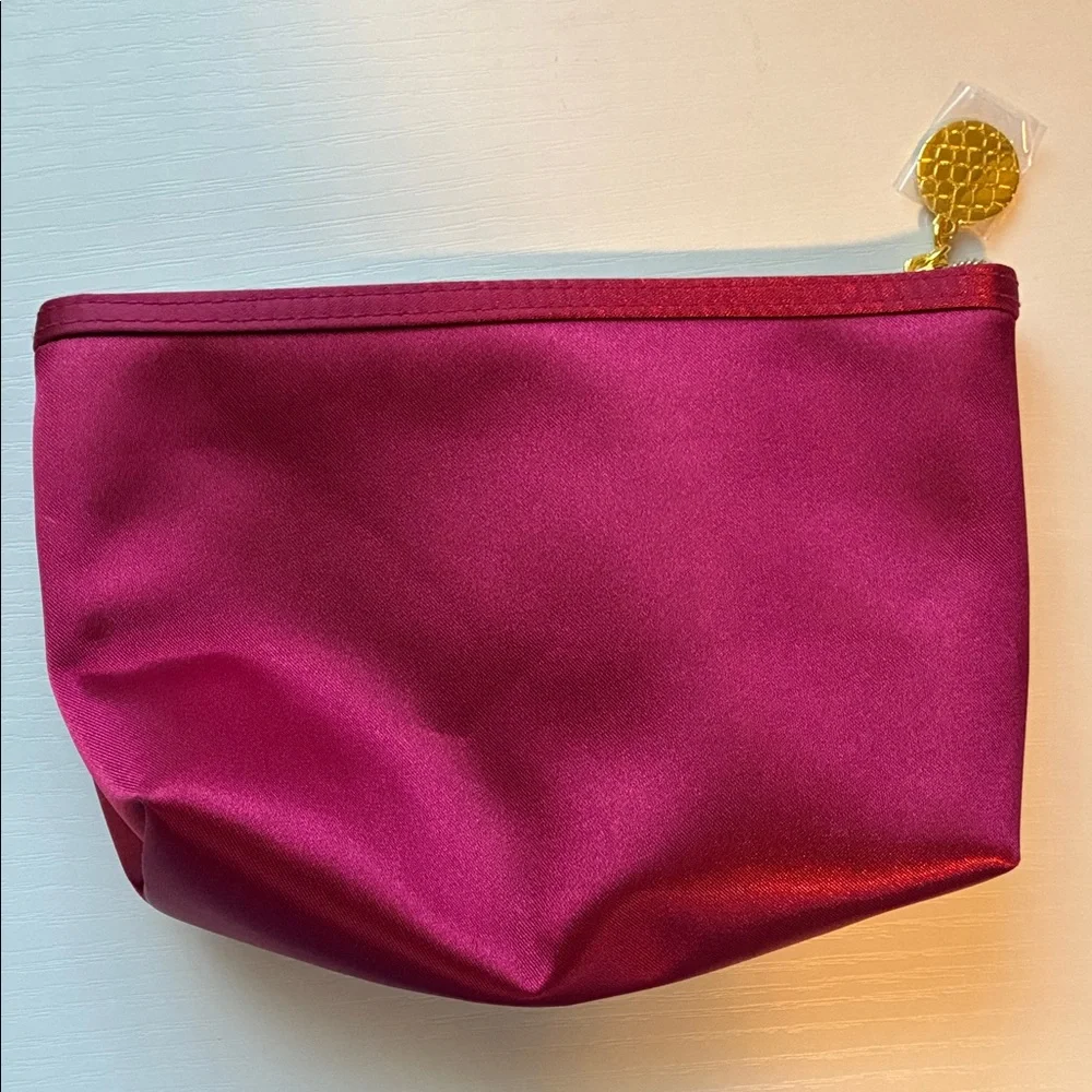 Estée Lauder Pink Gold Tone Cosmetic Makeup Travel Bag